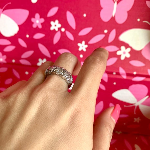 Cocktail CZ ring - size 7 - Picture 2 of 4